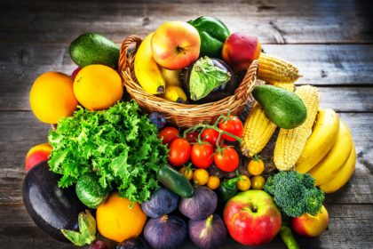 Fresh fruits and vegetables